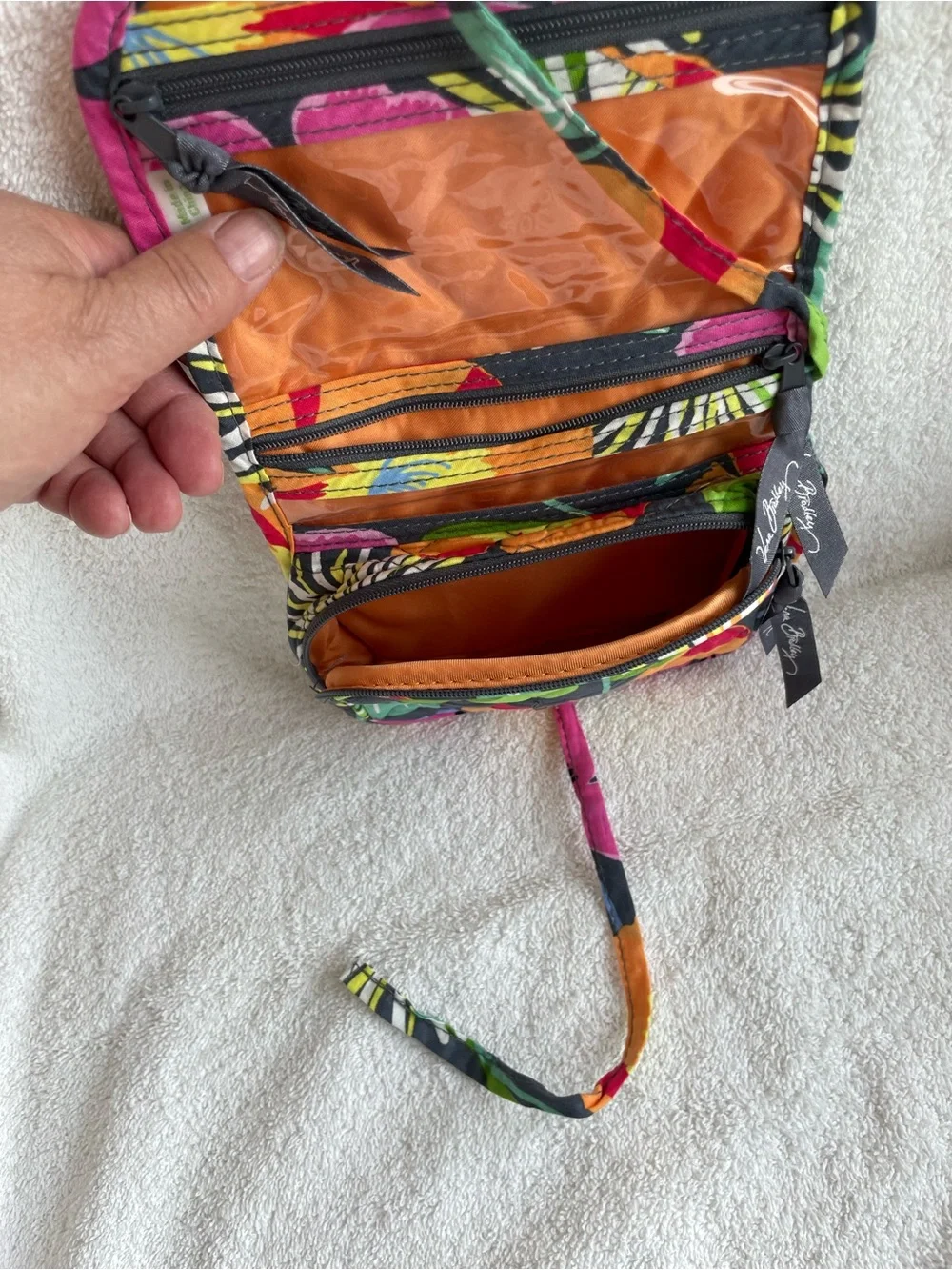 Vera Bradley Travel Jewelry/ Makeup Case Holder Organizer Jazzy Bloom